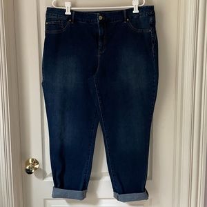 Cropped Cuffed Chico's Jeans Size 3.5 18